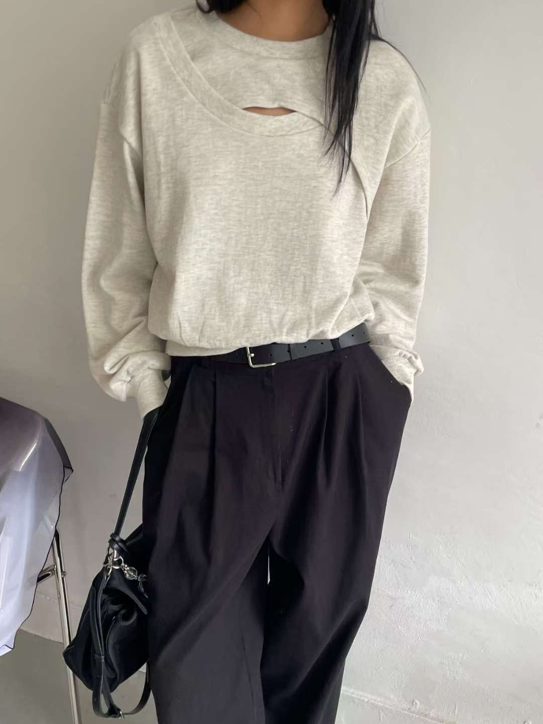 AWESOME-ot㊣東大門實拍女裝新款職業時尚推薦熱賣真品衛衣AWESOME-ot衛衣圖色1