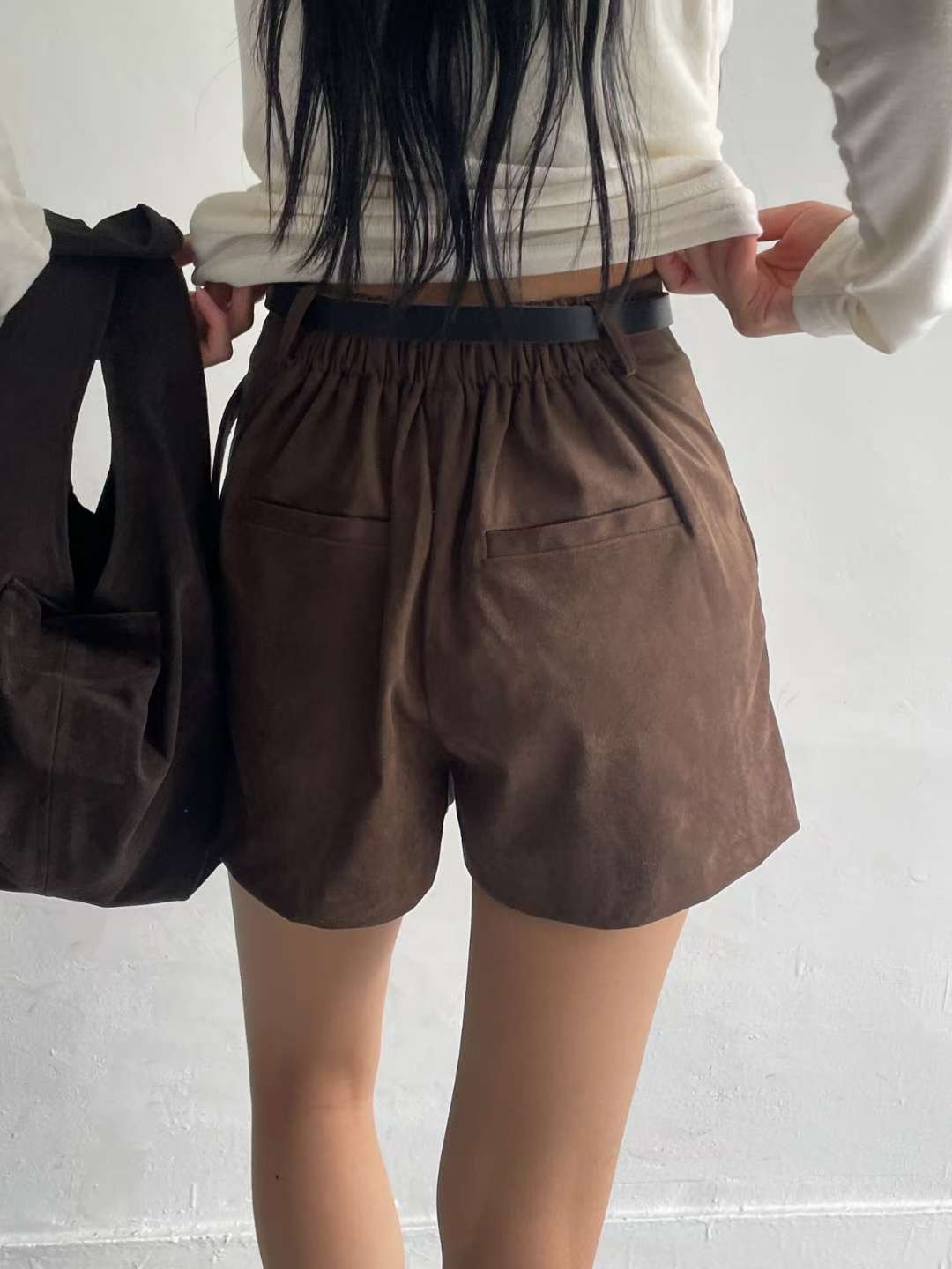 AWESOME-ot韓國代購㊣女士新款熱賣26春夏休閑短褲不含腰帶AWESOME-ot短褲