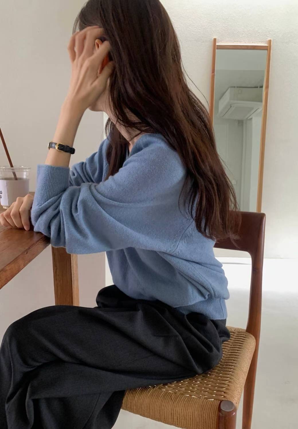 POMELO韓國直郵㊣女裝新品人氣職業26春夏時尚真品推薦針織衫POMELO針織衫