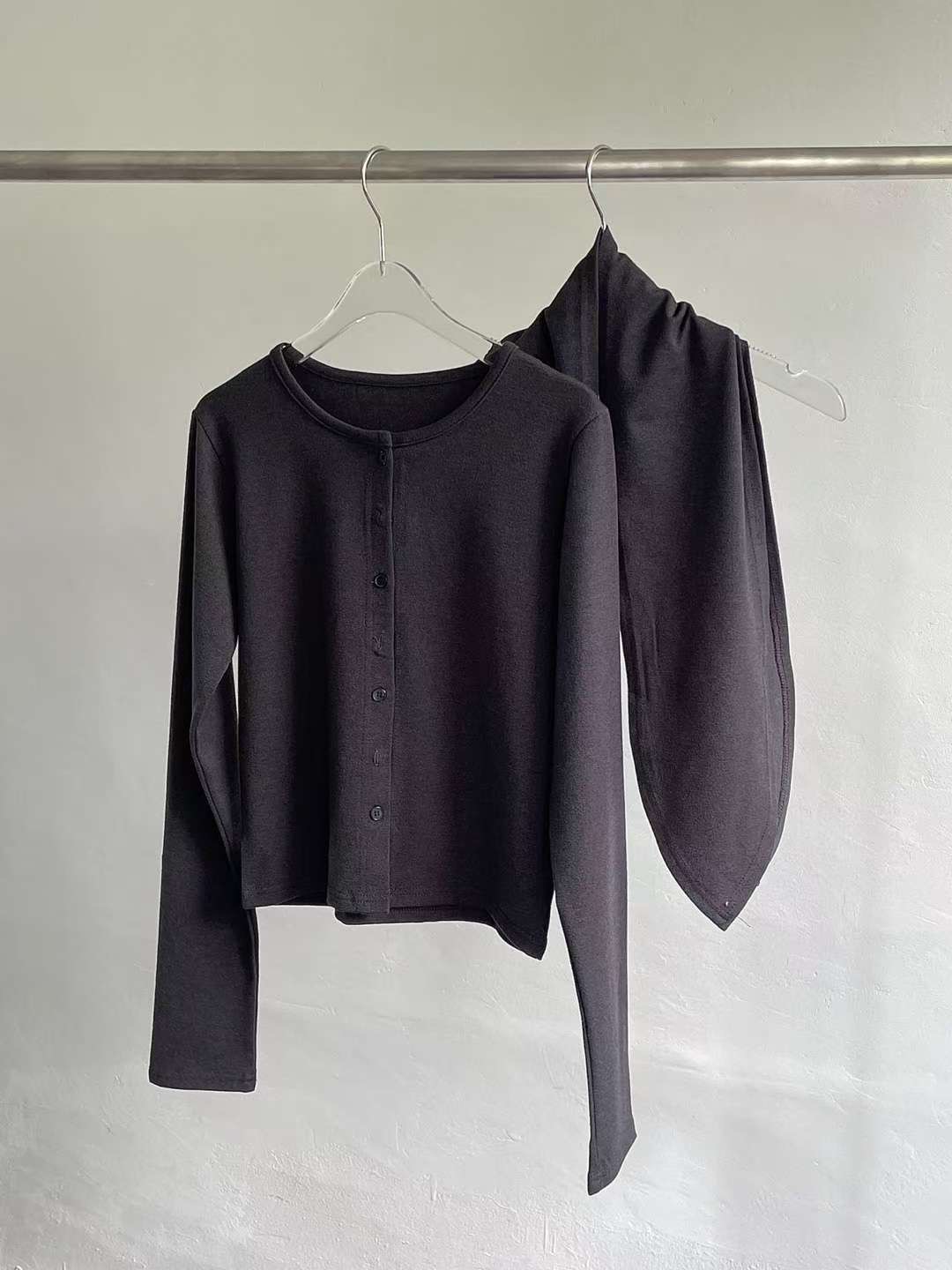 AWESOME-ot東大門直郵㊣女裝新品真品26春夏長袖T恤兩件套AWESOME-ot長袖T恤