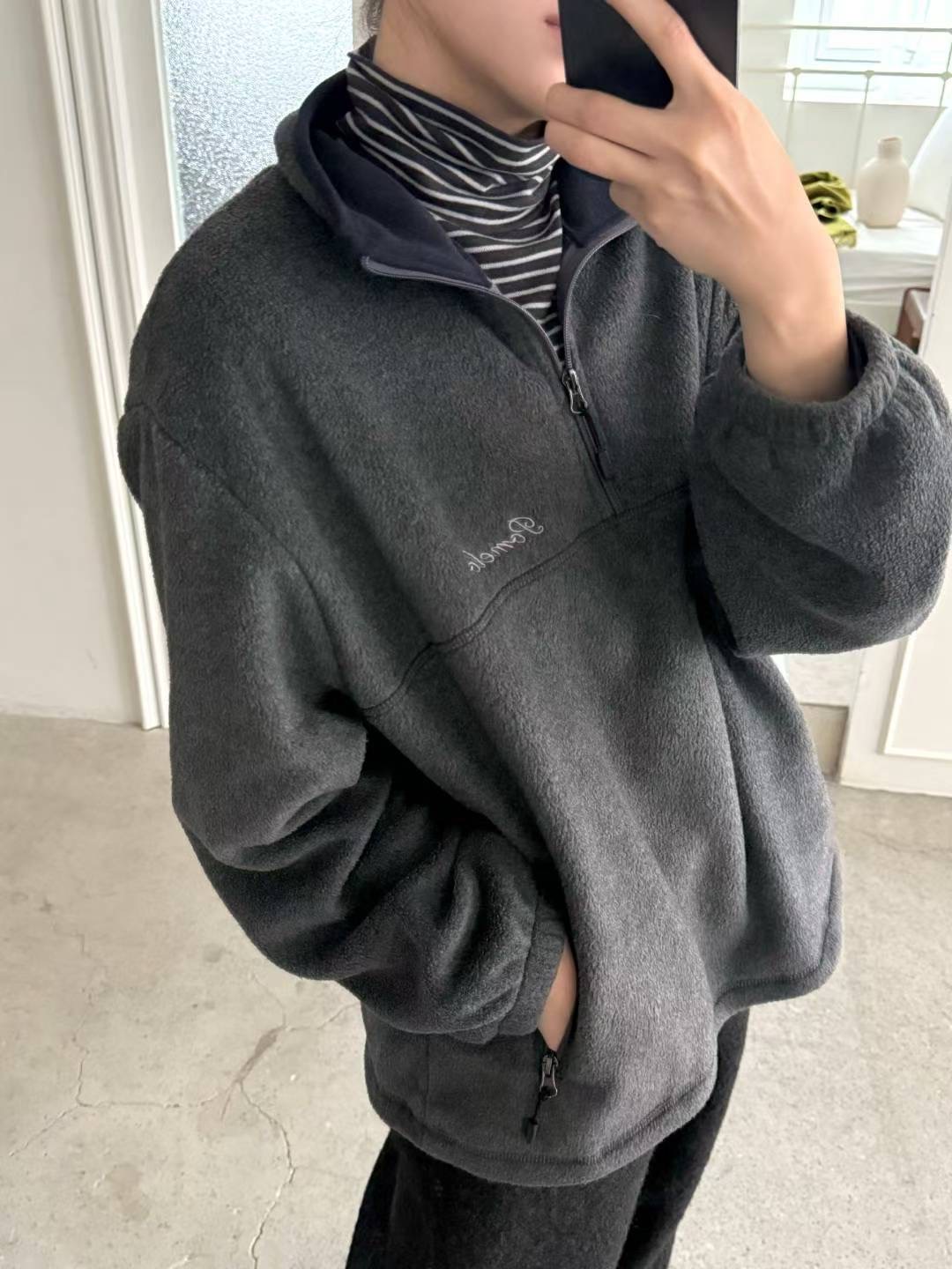 POMELO東大門直郵㊣女士新款26春夏熱賣時尚推薦衛衣抓絨拉鏈POMELO衛衣