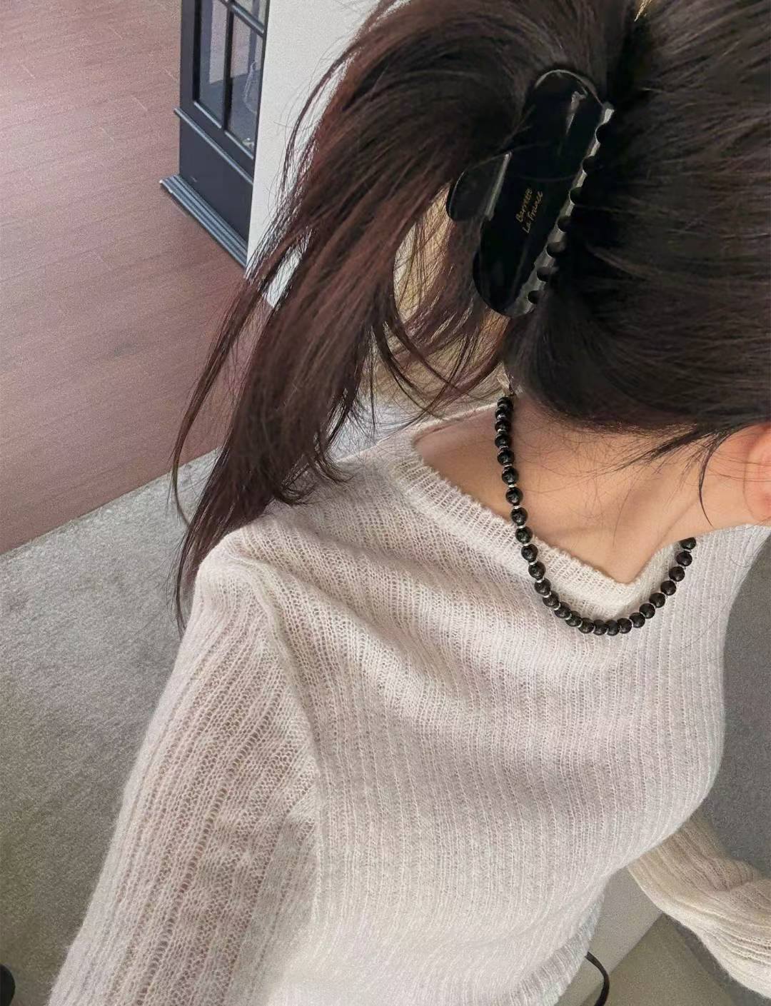 POMELO㊣東大門實拍女士新品26春夏時尚休閑職業針織衫馬海毛POMELO針織衫