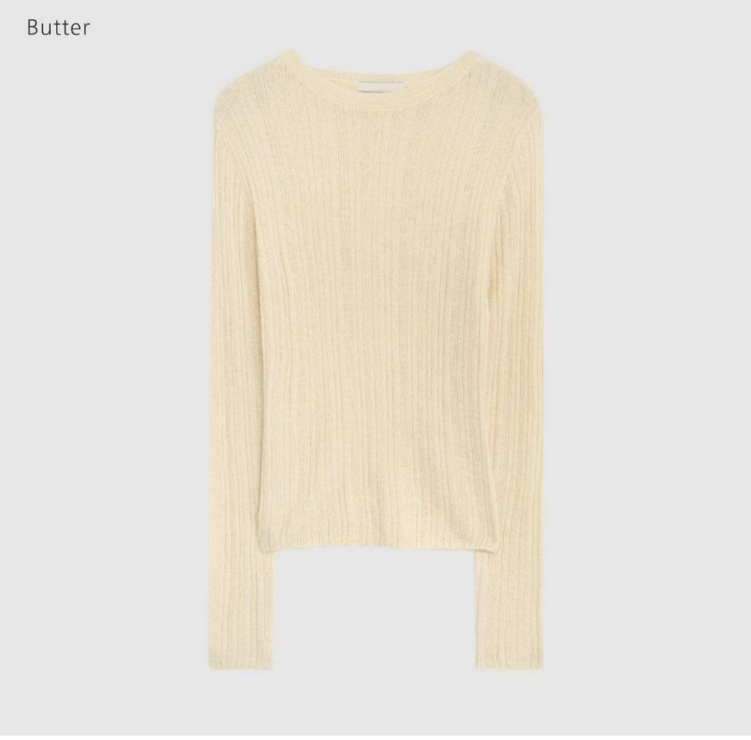 POMELO㊣東大門實拍女士新品26春夏時尚休閑職業針織衫馬海毛POMELO針織衫圖色2