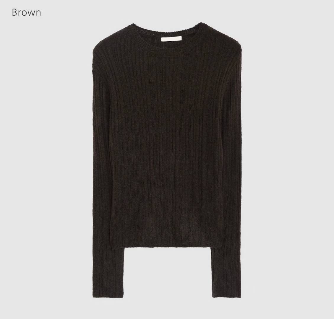 POMELO㊣東大門實拍女士新品26春夏時尚休閑職業針織衫馬海毛POMELO針織衫圖色3