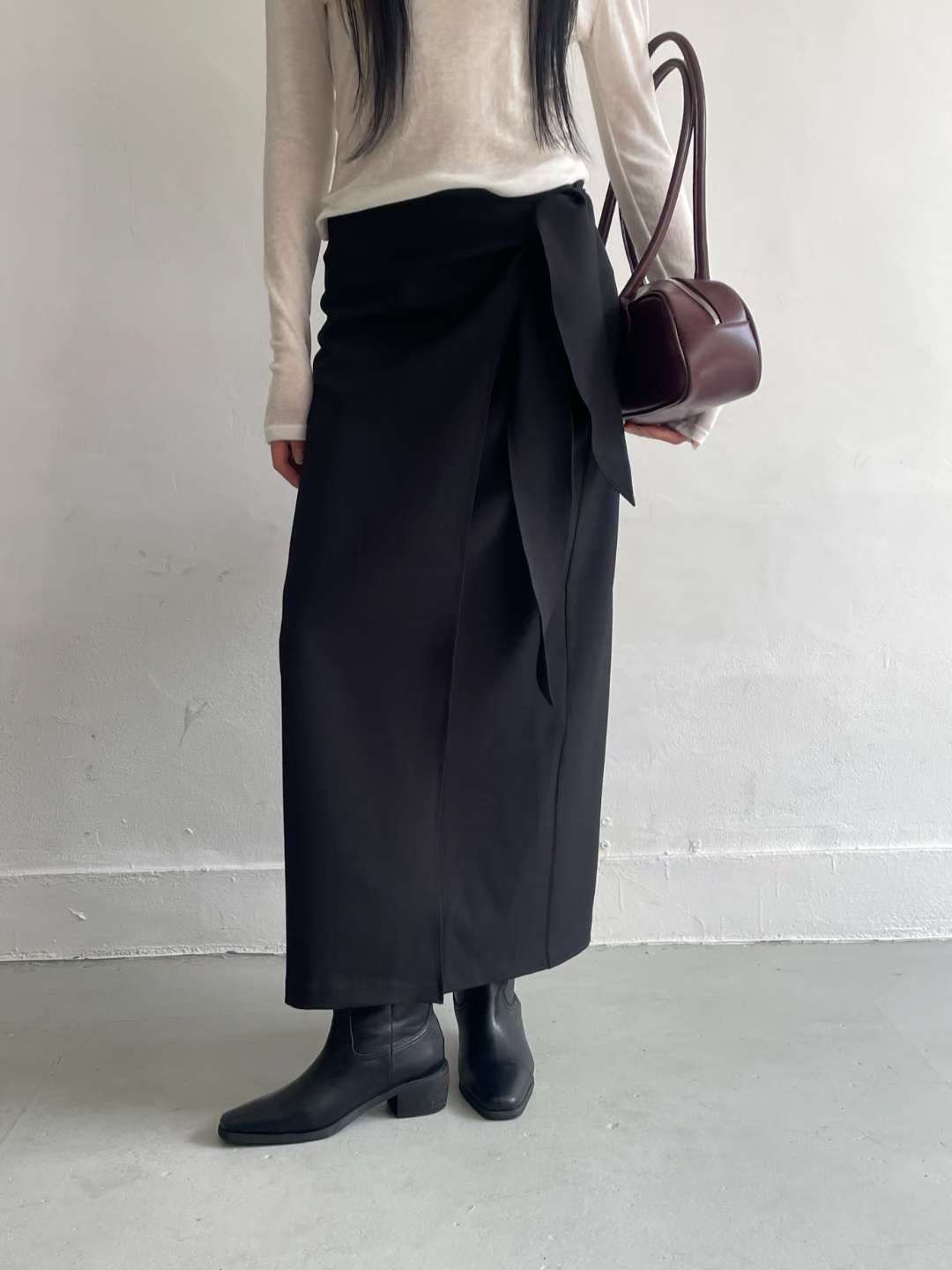 AWESOME-ot韓國直郵㊣女裝新品休閑職業人氣真品推薦熱賣長裙AWESOME-ot長裙圖色2