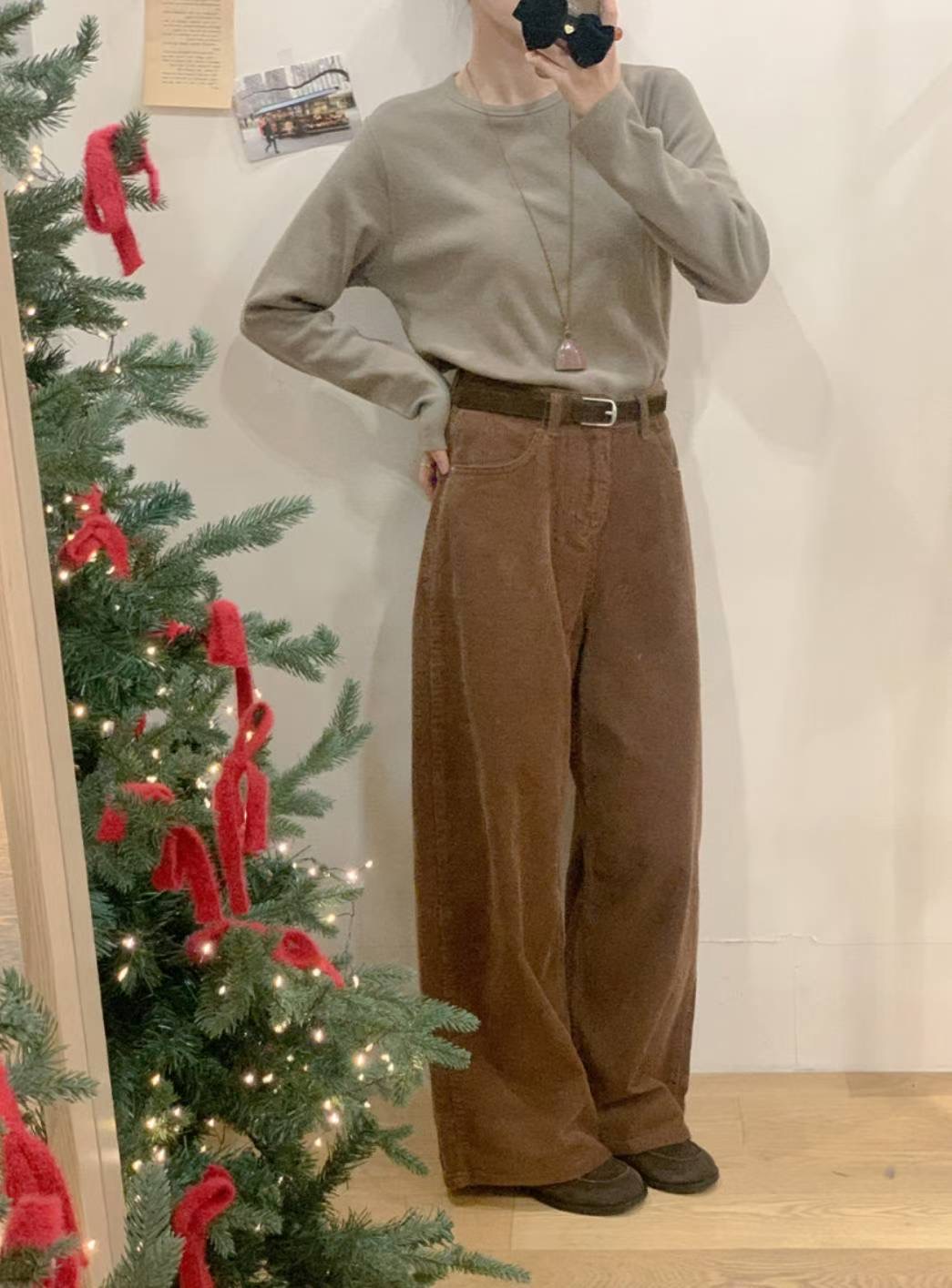 POMELO東大門直郵㊣女裝新款熱賣人氣推薦職業牛仔褲不含腰帶POMELO牛仔褲