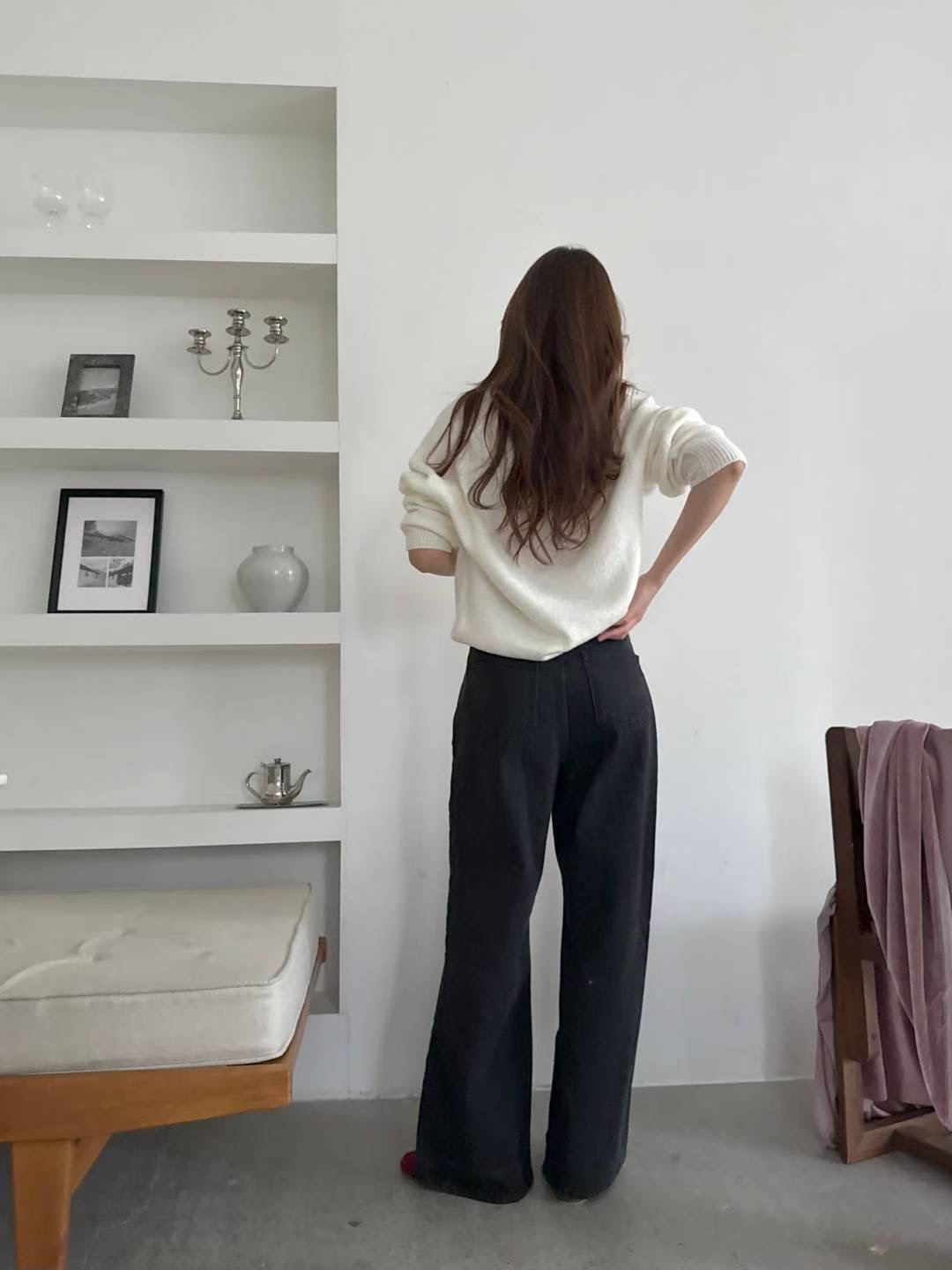 POMELO東大門直郵㊣女士新款推薦時尚職業休閑人氣26春夏牛仔褲POMELO牛仔褲