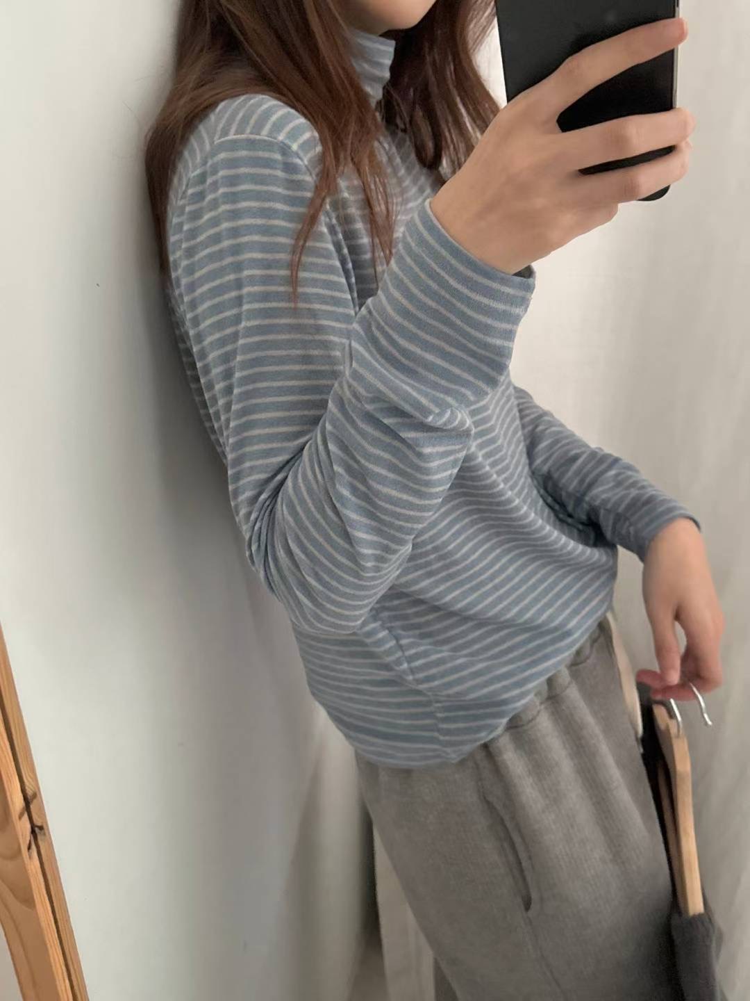 POMELO東大門直郵㊣女士新款時尚人氣26春夏真品職業長袖T恤POMELO長袖T恤