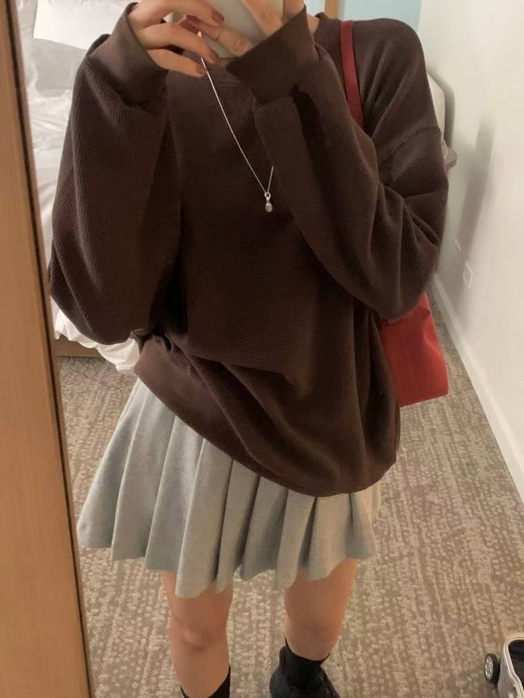 POMELO㊣東大門實拍女裝新品休閑職業人氣推薦熱賣真品衛衣POMELO衛衣圖色1