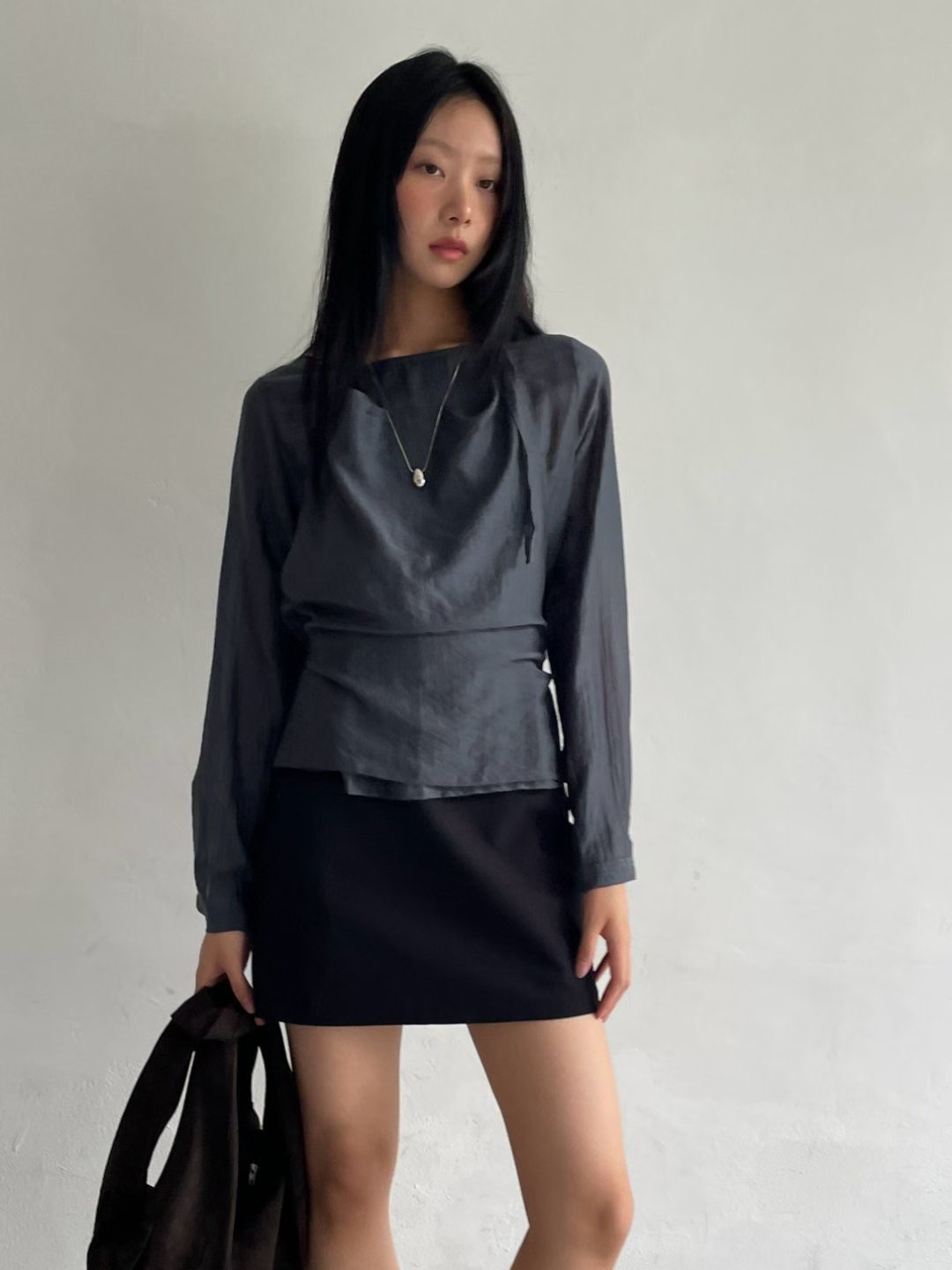 AWESOME-ot韓國直郵㊣女士新款職業時尚休閑襯衫蕾絲衫兩件套AWESOME-ot襯衫/蕾絲衫圖色1