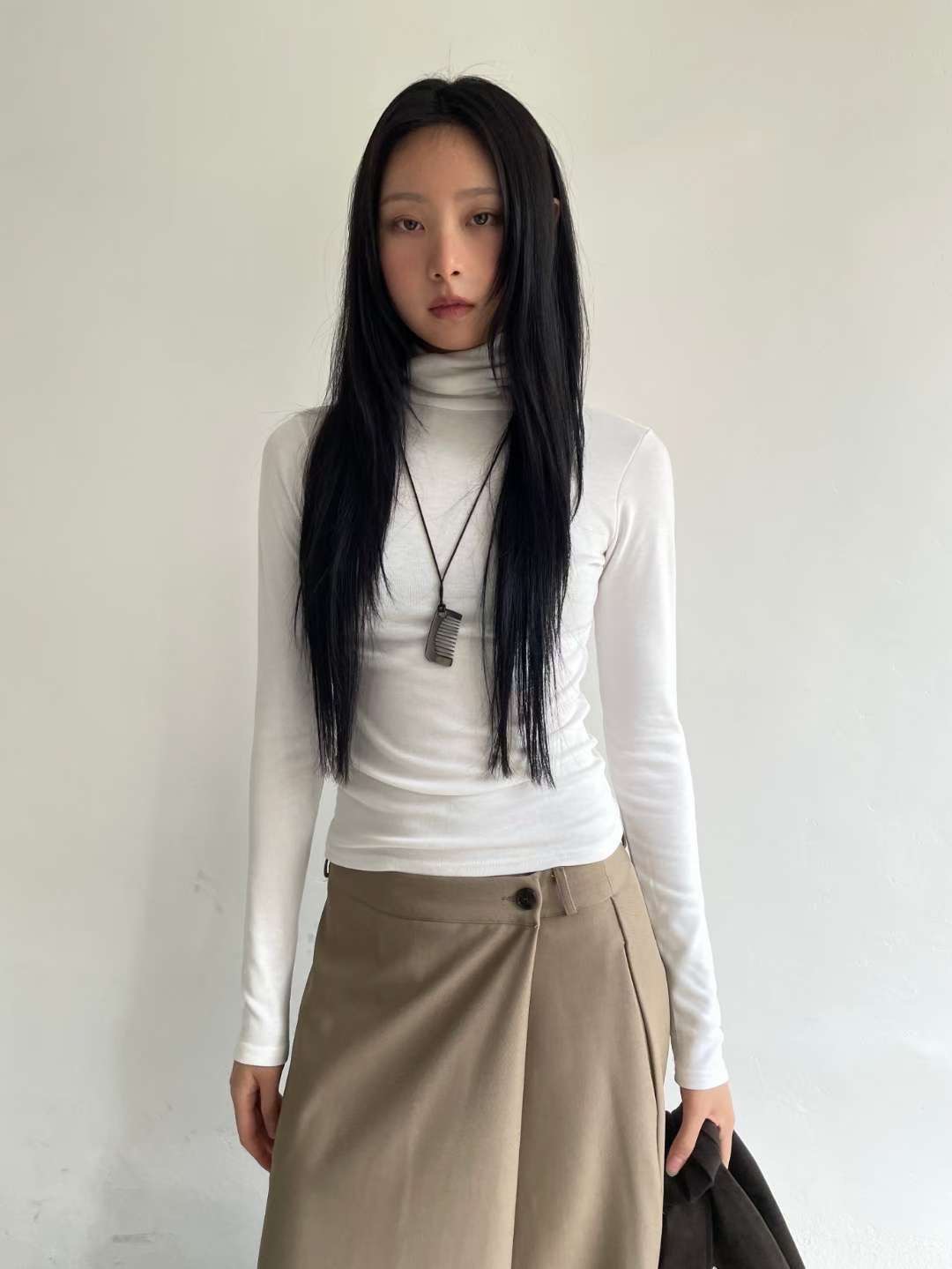 AWESOME-ot㊣東大門實拍女士新品休閑26春夏熱賣推薦長袖T恤AWESOME-ot長袖T恤圖色1