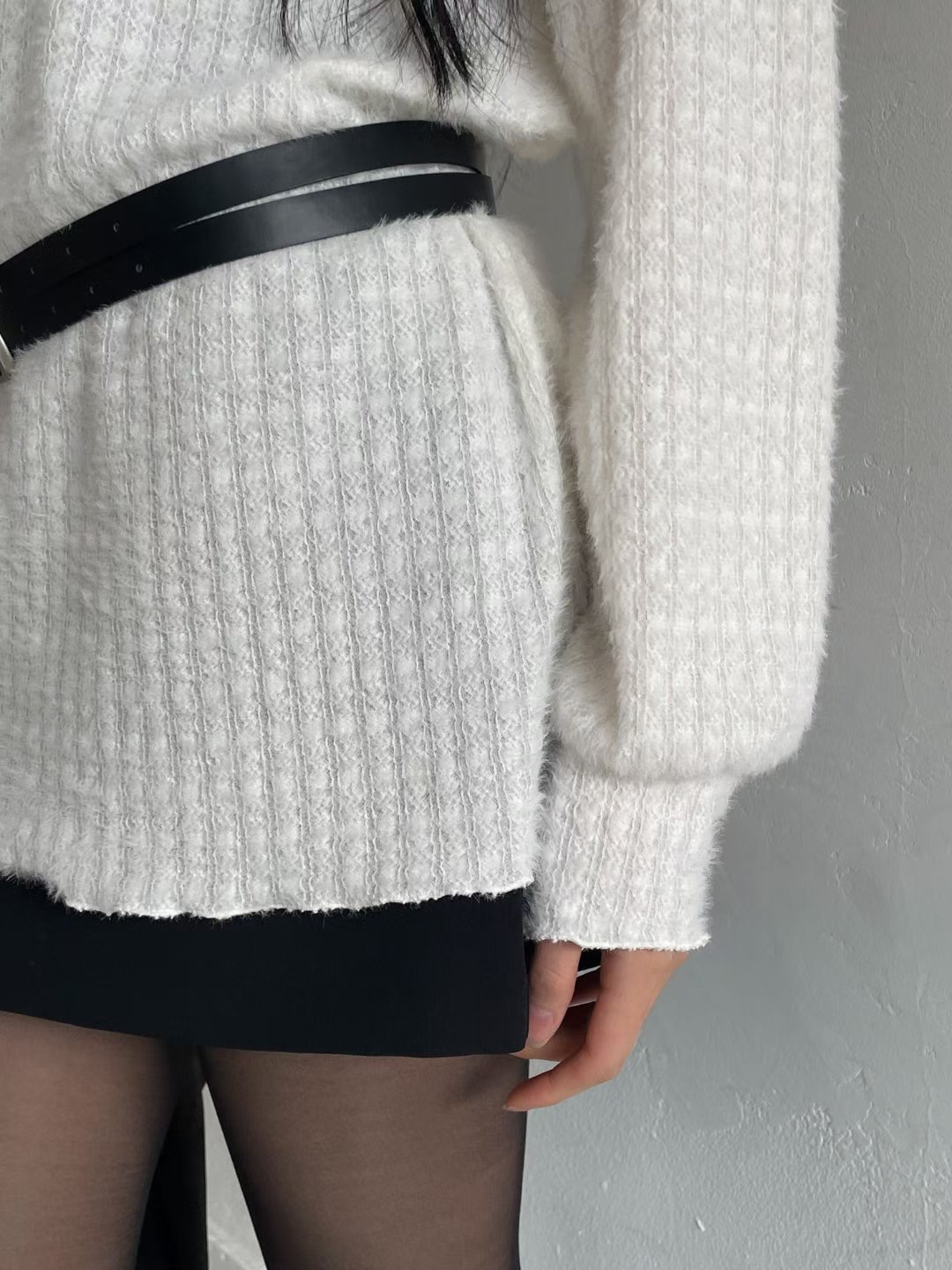 AWESOME-ot東大門直郵㊣女裝新款休閑時尚人氣針織衫不含腰帶AWESOME-ot針織衫