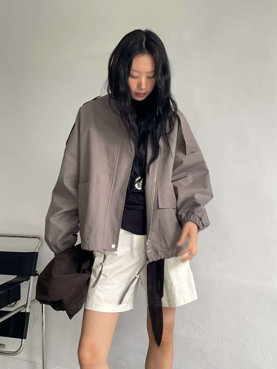 AWESOME-ot㊣東大門代購女裝新款職業人氣26春夏熱賣推薦夾克AWESOME-ot夾克圖色1