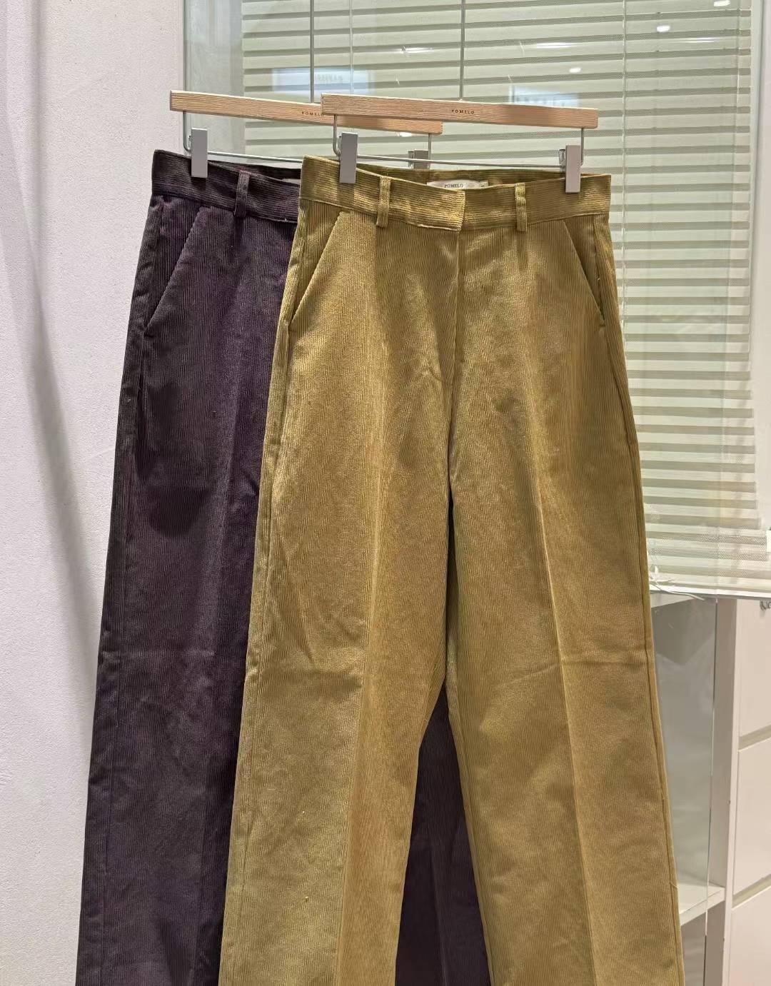 POMELO韓國代購㊣女裝新品時尚熱賣職業休閑人氣推薦休閑褲POMELO休閑褲圖色1左一色