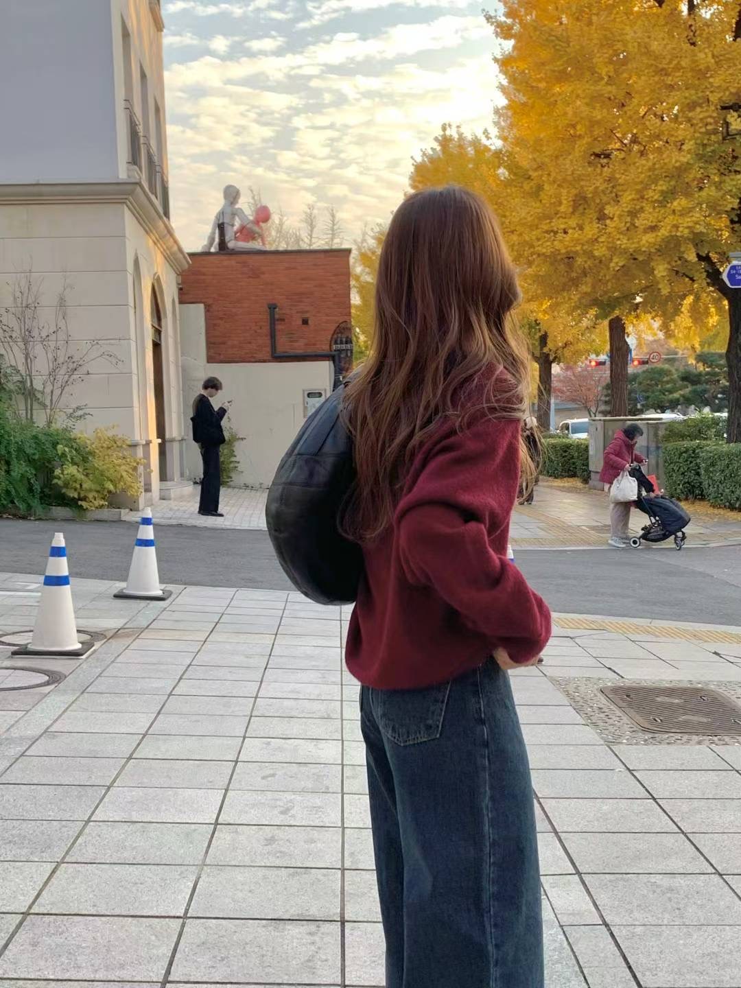 POMELO㊣東大門代購女裝新品熱賣真品職業時尚針織衫馬海毛POMELO針織衫