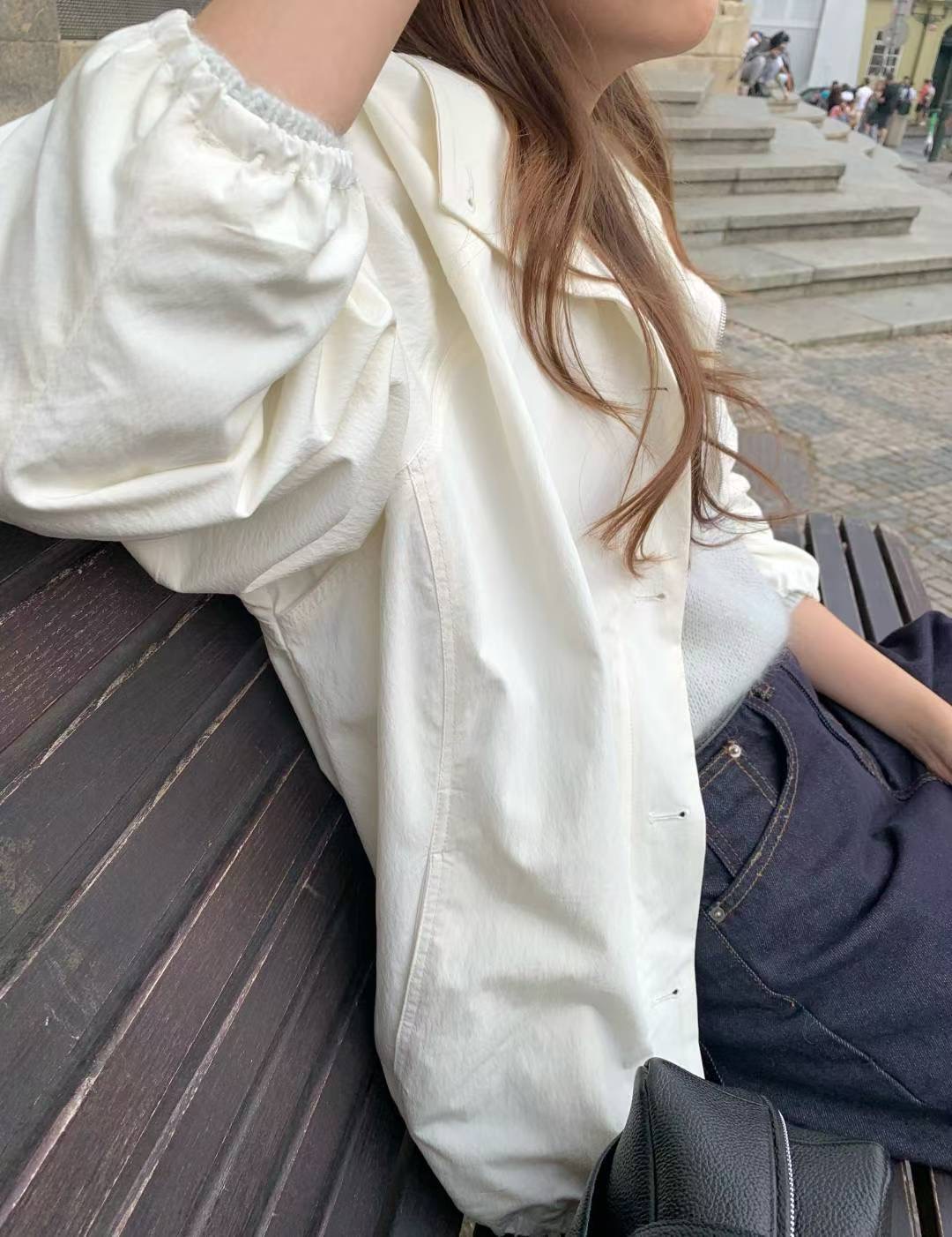 POMELO韓國直郵㊣女士新款推薦時尚熱賣人氣休閑夾克不含披肩POMELO夾克