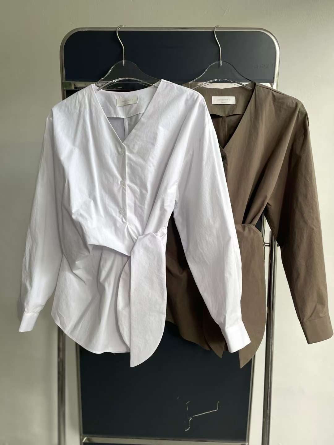 AWESOME-ot韓國代購㊣女裝新品26春夏休閑熱賣時尚襯衫蕾絲衫AWESOME-ot襯衫/蕾絲衫