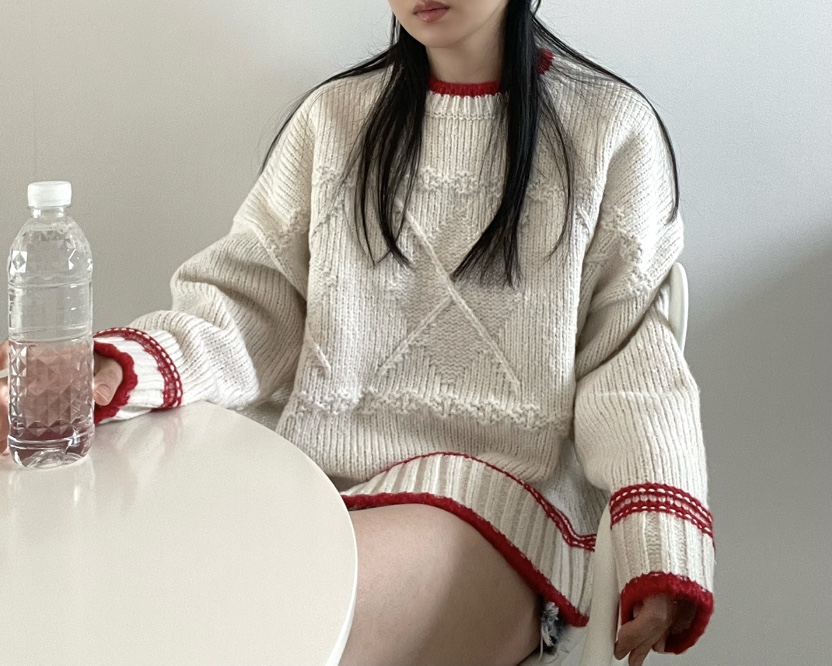 ALLVIBE韓國代購㊣女裝新品熱賣推薦休閑時尚26春夏職業針織衫ALLVIBE針織衫