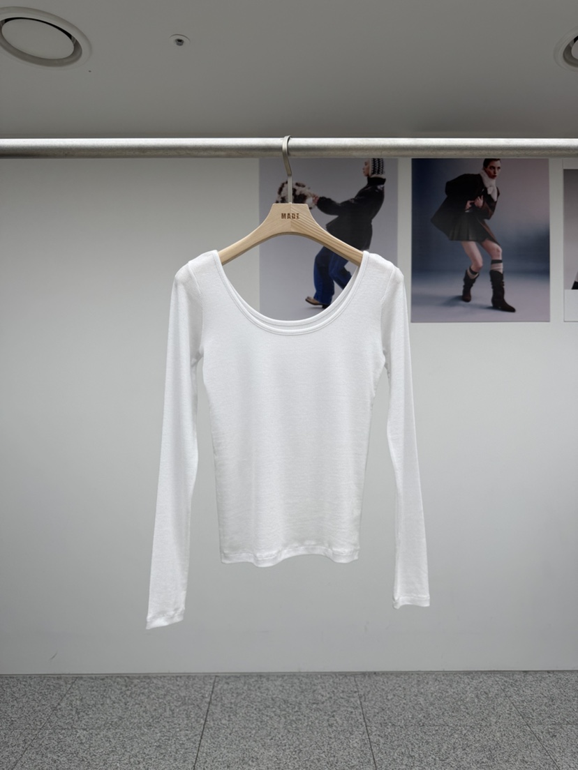 MADE-P東大門直郵㊣女裝新款26春夏人氣熱賣休閑職業長袖T恤MADE-P長袖T恤圖色1