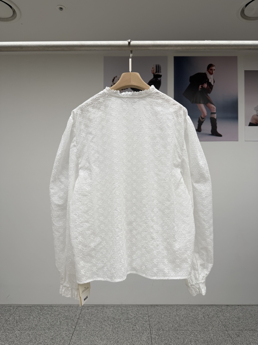 MADE-P韓國代購㊣女裝新款26春夏推薦時尚職業人氣襯衫蕾絲衫MADE-P襯衫/蕾絲衫