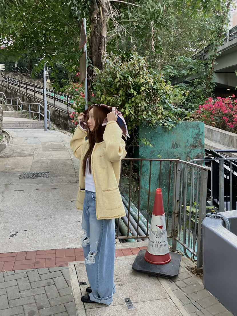 MADE-P東大門直郵㊣女士新款時尚推薦26春夏休閑夾克粗花呢MADE-P夾克