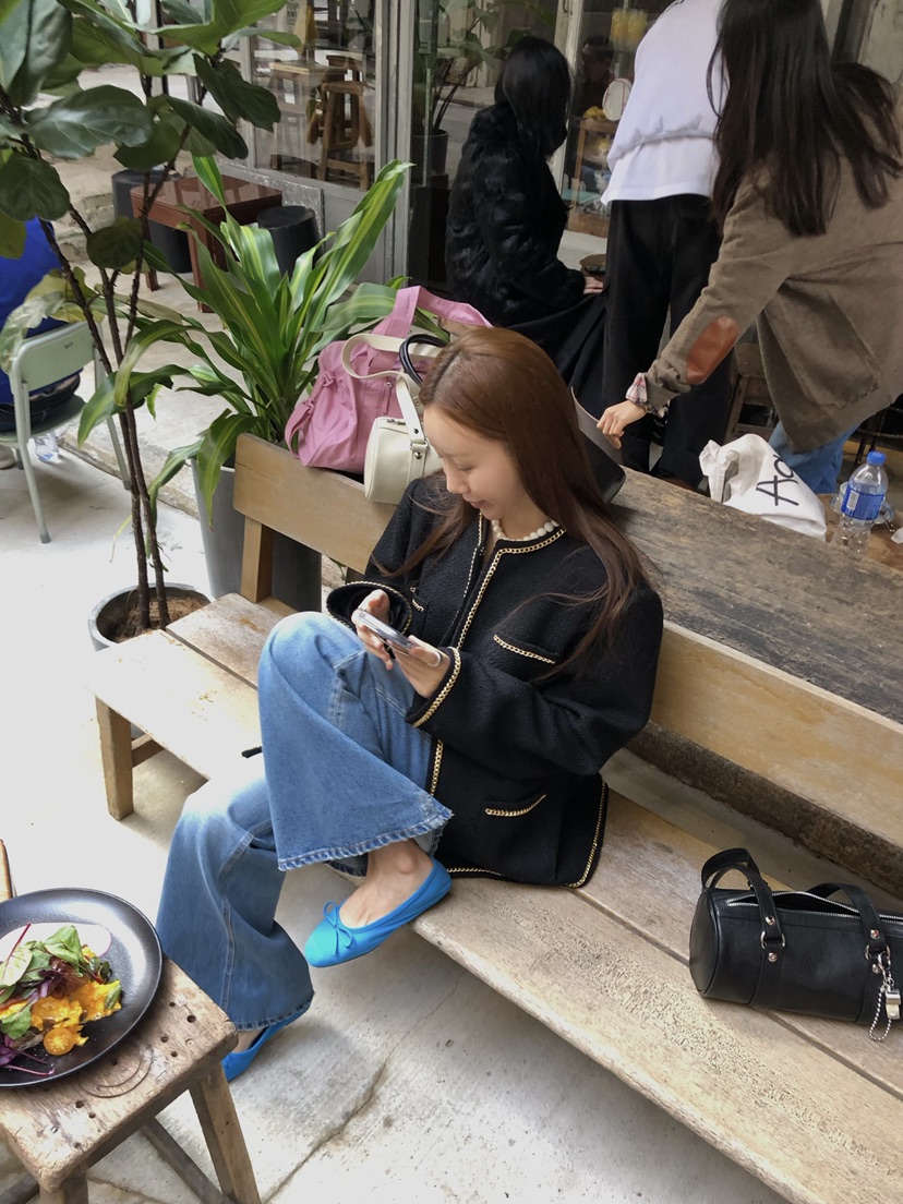 MADE-P東大門直郵㊣女士新款時尚推薦26春夏休閑夾克粗花呢MADE-P夾克