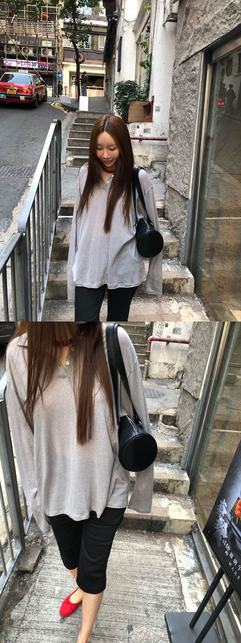 MADE-P韓國直郵㊣女士新款真品推薦人氣時尚熱賣休閑長袖T恤MADE-P長袖T恤