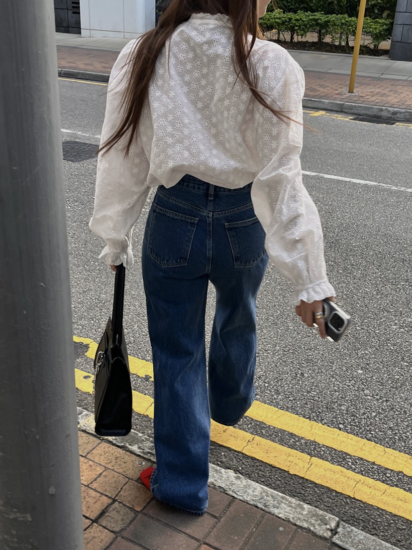 MADE-P㊣東大門實拍女裝新品推薦休閑職業熱賣時尚人氣牛仔褲MADE-P牛仔褲