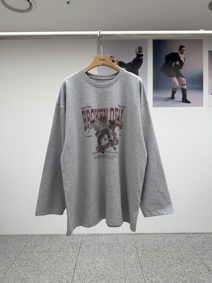 MADE-P㊣東大門實拍女士新品時尚推薦人氣休閑職業長袖T恤MADE-P長袖T恤圖色2