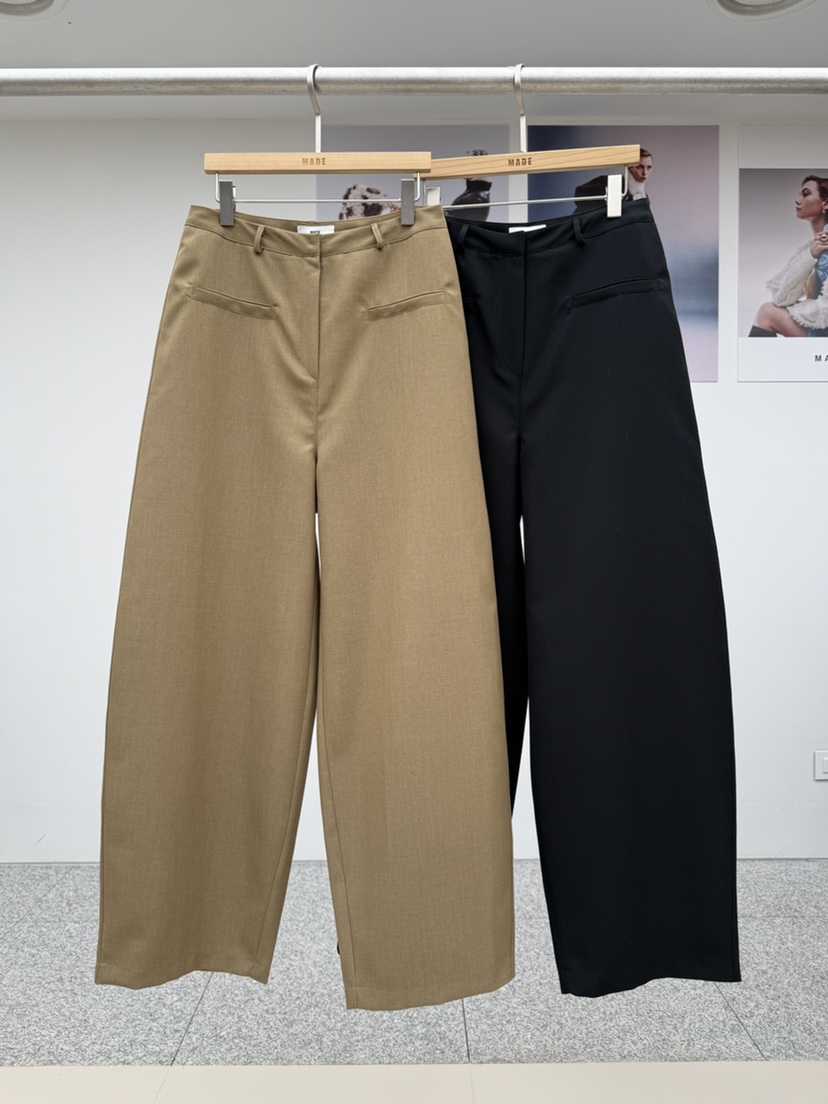 MADE-P㊣東大門實拍女裝新品職業休閑推薦26春夏真品休閑褲MADE-P休閑褲