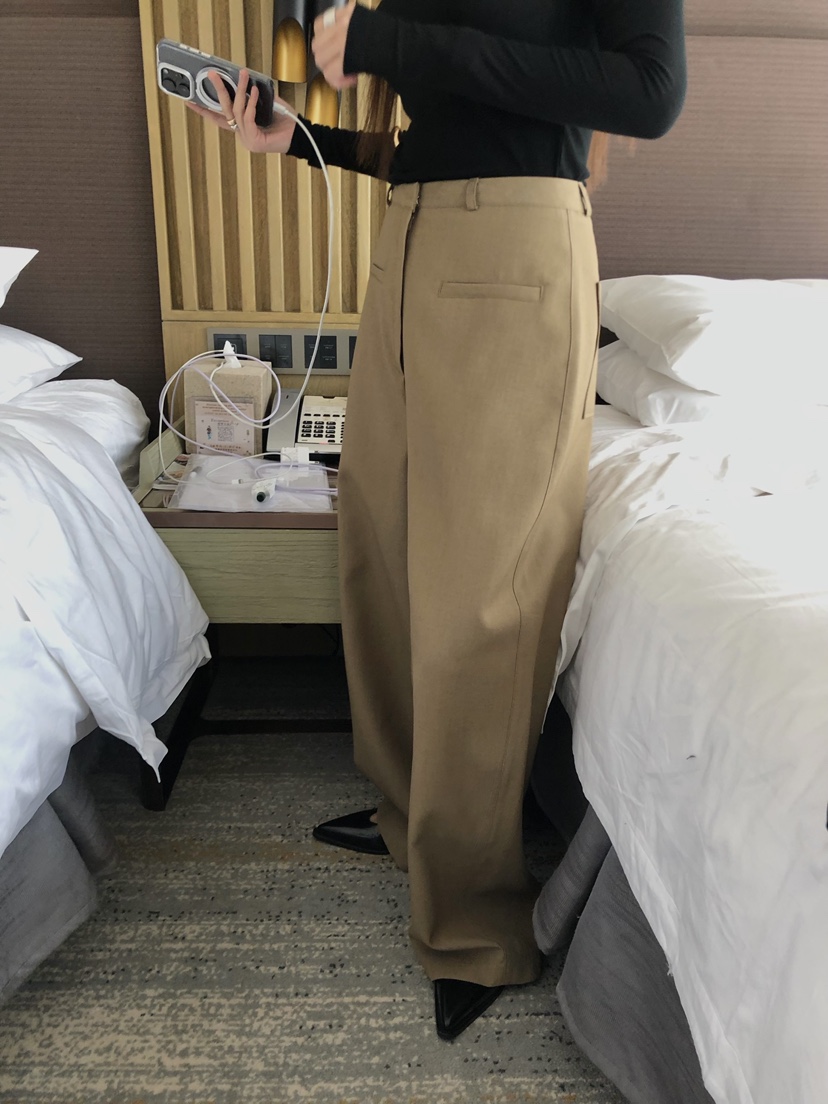 MADE-P㊣東大門實拍女裝新品職業休閑推薦26春夏真品休閑褲MADE-P休閑褲