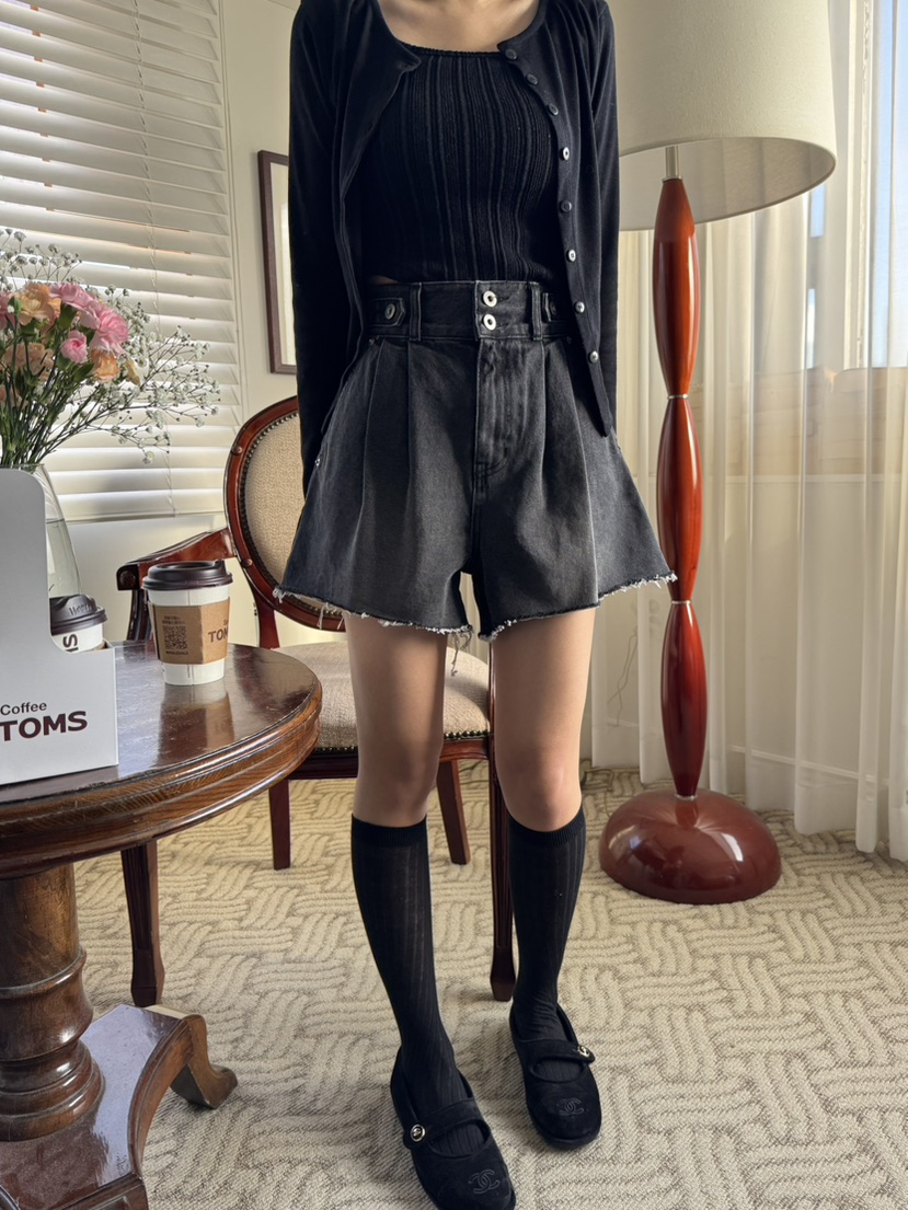 RIAH㊣東大門實拍女士新款熱賣人氣推薦職業休閑26春夏短褲RIAH短褲