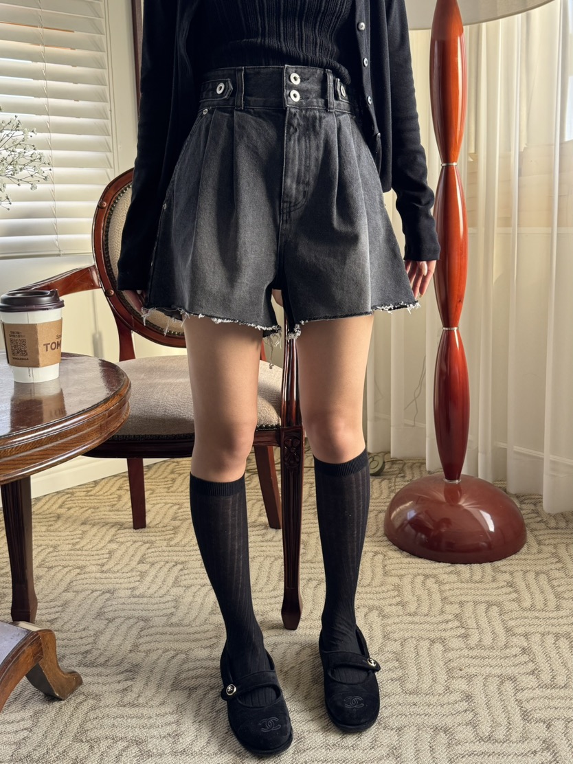 RIAH㊣東大門實拍女士新款熱賣人氣推薦職業休閑26春夏短褲RIAH短褲