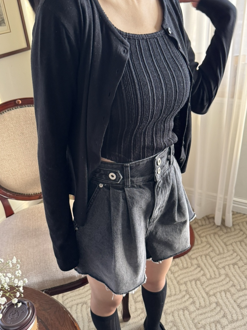 RIAH㊣東大門實拍女士新款熱賣人氣推薦職業休閑26春夏短褲RIAH短褲