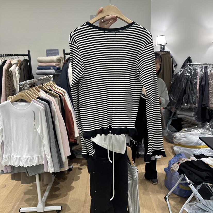 M.G.N㊣東大門實拍女裝新品熱賣26春夏真品人氣長袖T恤春款MAGNET長袖T恤