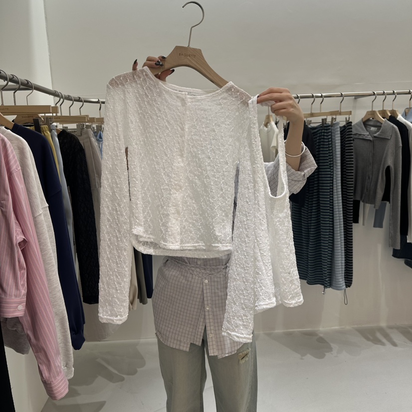 BAGUETTE-P㊣東大門代購女士新品休閑人氣時尚套裝春款蕾絲BAGUETTE-P套裝