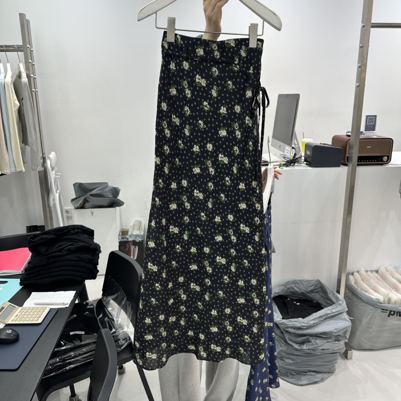 VISUAL SPACE韓國代購㊣女裝新款人氣熱賣職業真品長裙春款VISUAL SPACE長裙圖色1