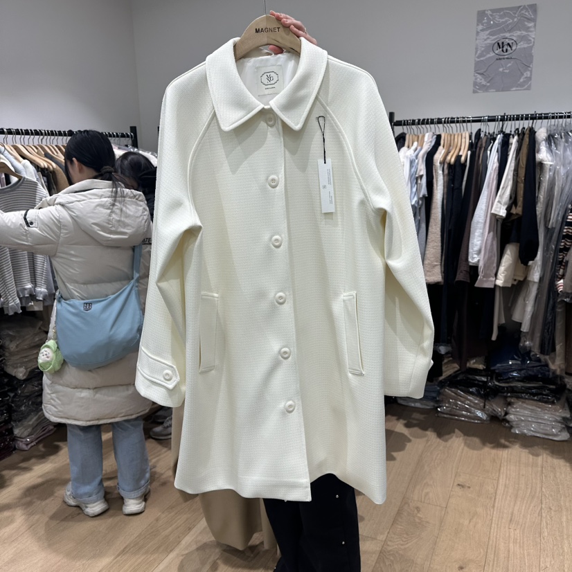 M.G.N㊣東大門代購女裝新品推薦休閑真品時尚長款風衣春款MAGNET長款風衣圖色1