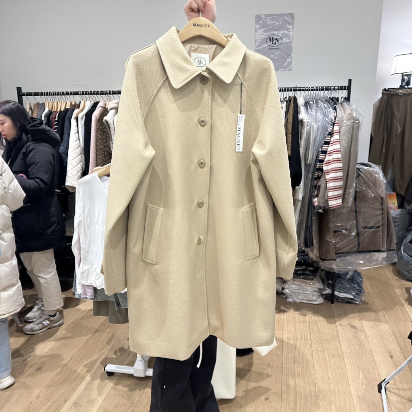 M.G.N㊣東大門代購女裝新品推薦休閑真品時尚長款風衣春款MAGNET長款風衣圖色2