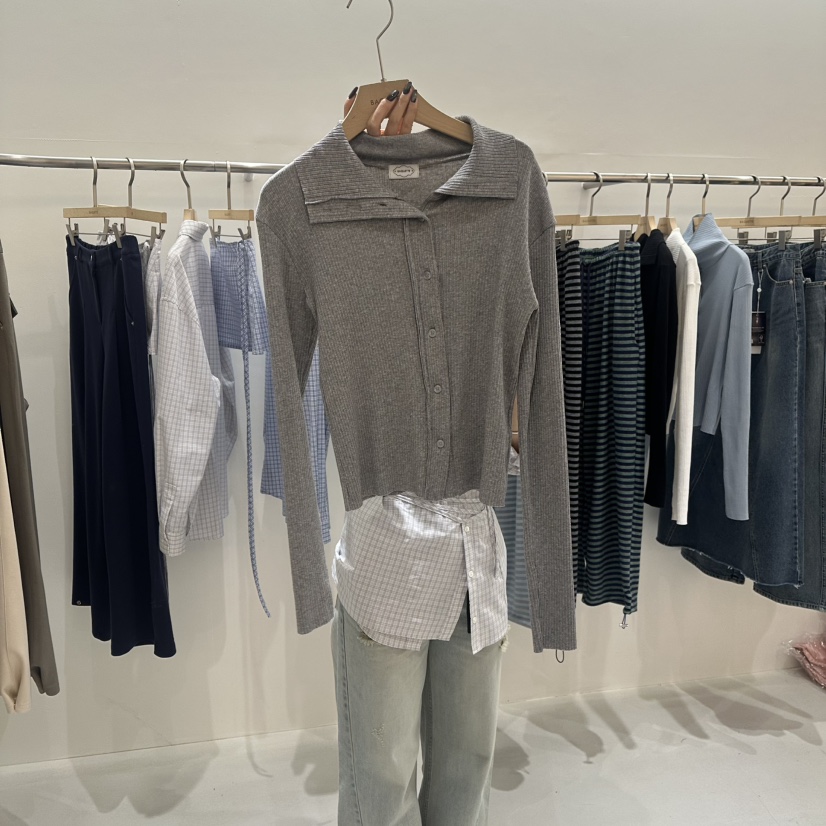 BAGUETTE-P韓國代購㊣女士新品休閑職業襯衫蕾絲衫春款開衫BAGUETTE-P襯衫/蕾絲衫圖色3