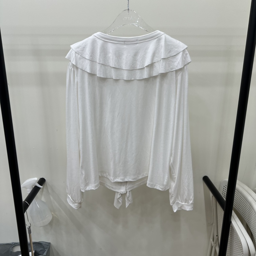 ARR㊣東大門實拍女士新款人氣時尚熱賣長袖T恤荷葉邊春款開衫ARR長袖T恤