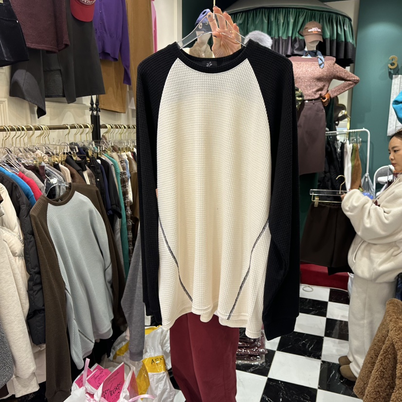 3COLOR㊣東大門實拍女裝新款職業長袖T恤春款Three color長袖T恤圖色2