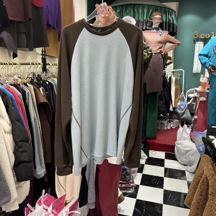 3COLOR㊣東大門實拍女裝新款職業長袖T恤春款Three color長袖T恤圖色3