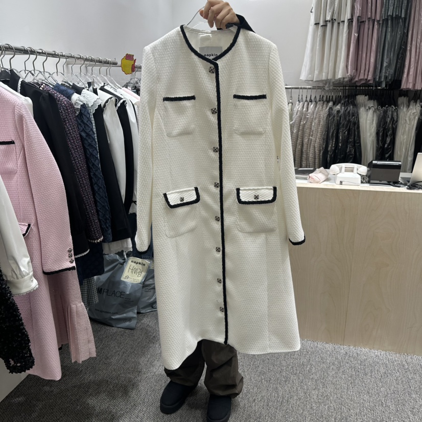 NAPKIN東大門直郵㊣女士新款推薦時尚人氣26春夏長款風衣春款NAPKIN長款風衣圖色2