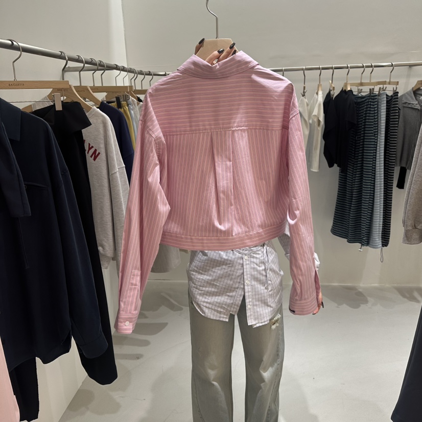 BAGUETTE-P㊣東大門實拍女士新款真品職業26春夏襯衫蕾絲衫春款BAGUETTE-P襯衫/蕾絲衫