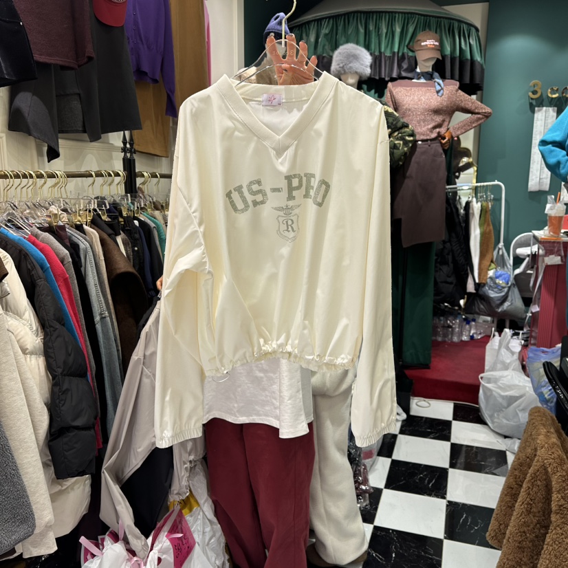 3COLOR韓國代購㊣女裝新品熱賣衛衣春款Three color衛衣圖色2