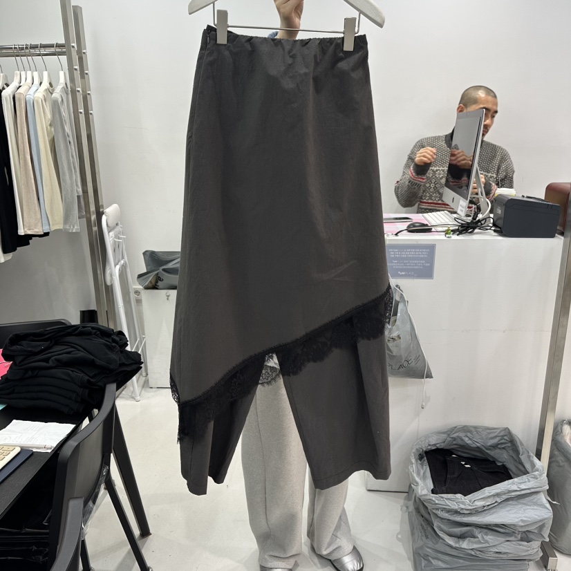 VISUAL SPACE㊣東大門代購女士新品真品熱賣休閑長裙春款蕾絲VISUAL SPACE長裙