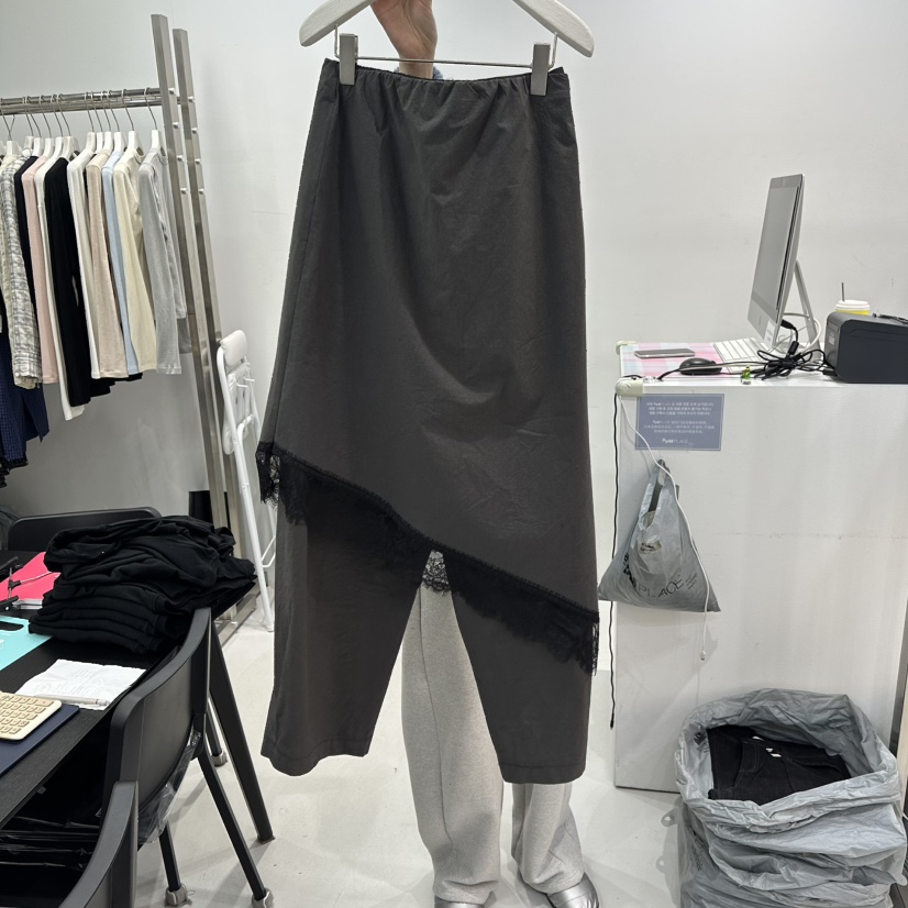 VISUAL SPACE㊣東大門代購女士新品真品熱賣休閑長裙春款蕾絲VISUAL SPACE長裙