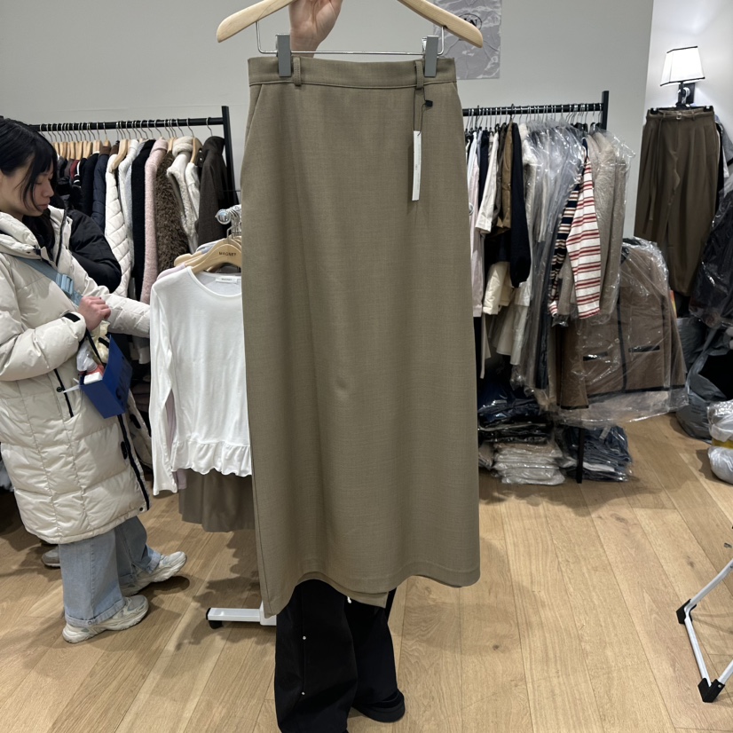 M.G.N東大門直郵㊣女裝新款熱賣推薦時尚人氣休閑長裙春款MAGNET長裙圖色3