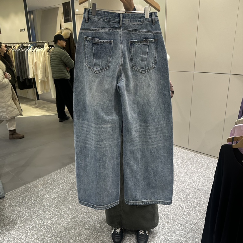 SOF韓國代購㊣女裝新款26春夏熱賣推薦休閑真品人氣牛仔褲春款SOF牛仔褲